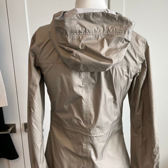 Columbia Omni Tech Arcadia II Waterproof Full Zip Hooded Rain Jacket Lt Khaki XS - Picture 6 of 15